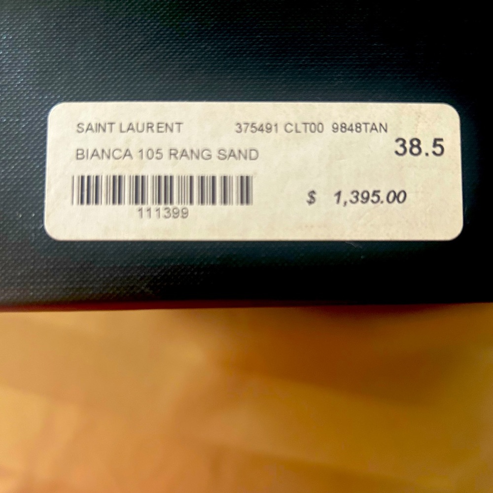 Saint Laurent suede stiletto shoes with ankle strap and stud detail